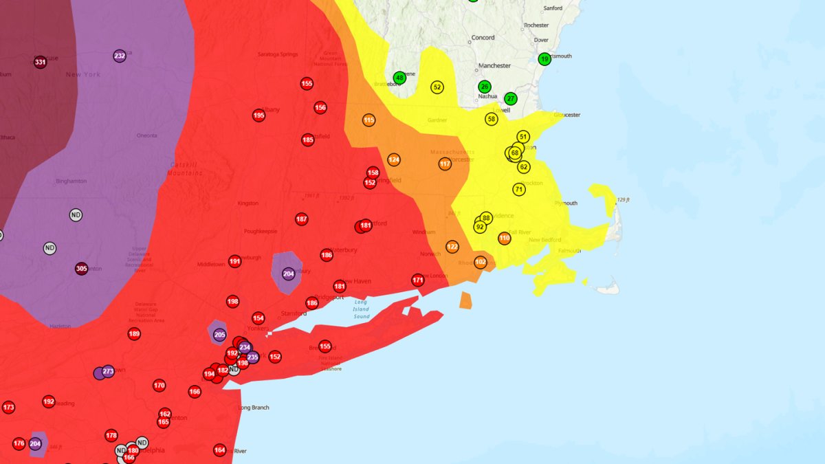 air quality forecast massachusetts