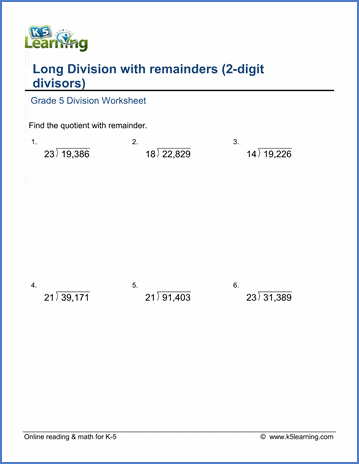 multiplication and division worksheets grade 5 pdf