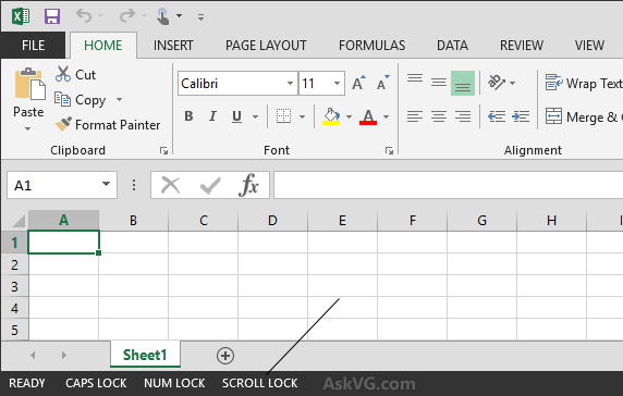 cursor not moving to next cell in excel