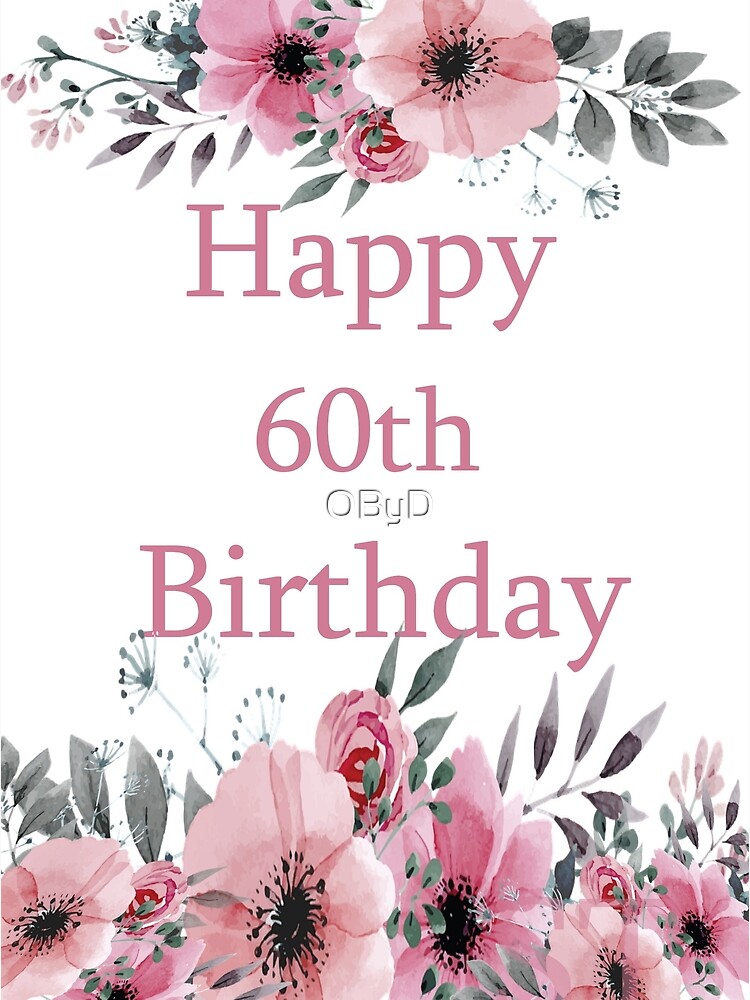 happy 60th birthday images for her