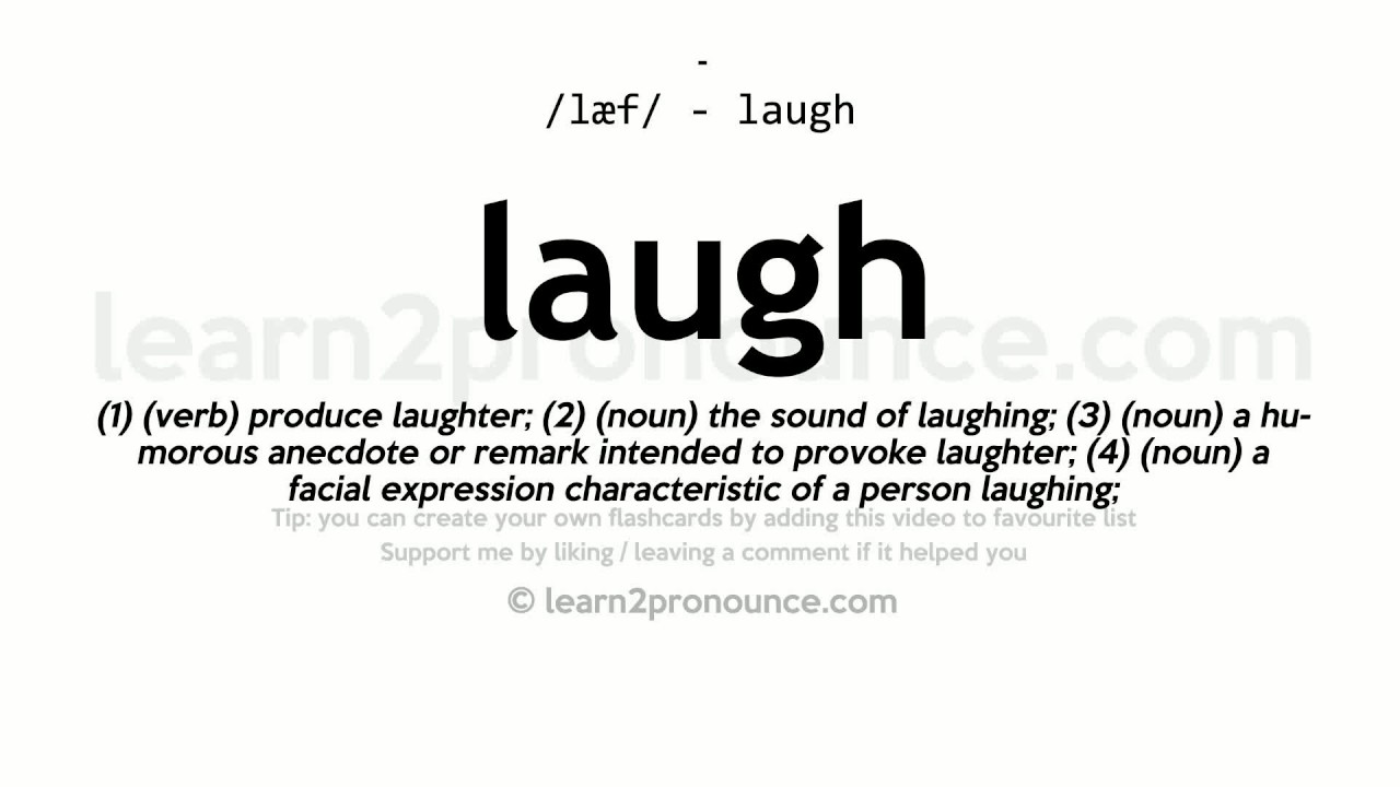 pronunciation of laughed