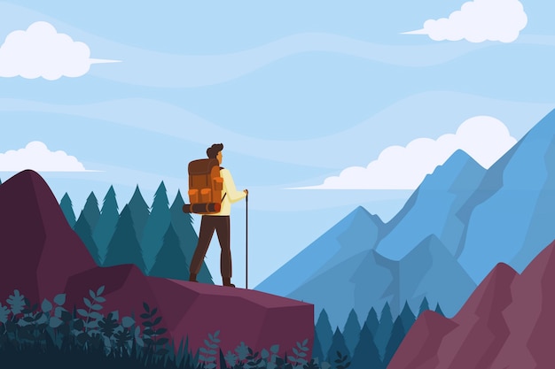 mountaineering vector