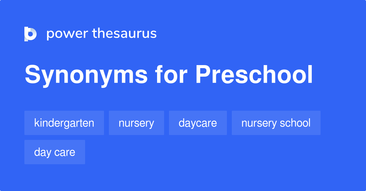 preschooler synonym