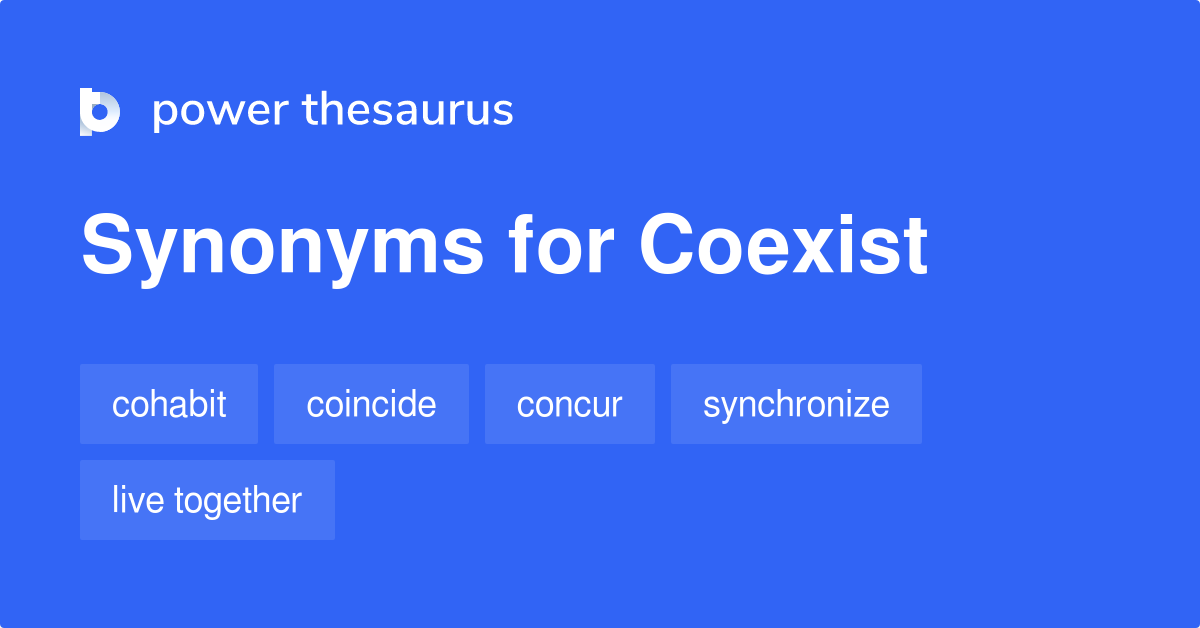 coexist synonym