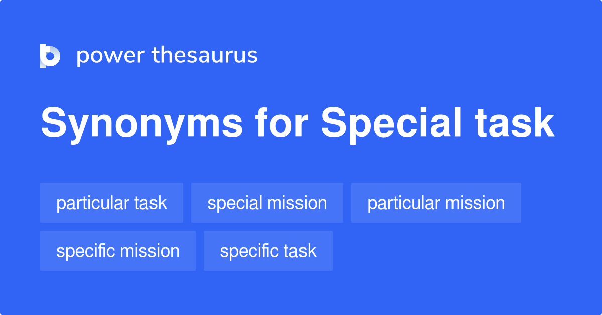 tasked thesaurus