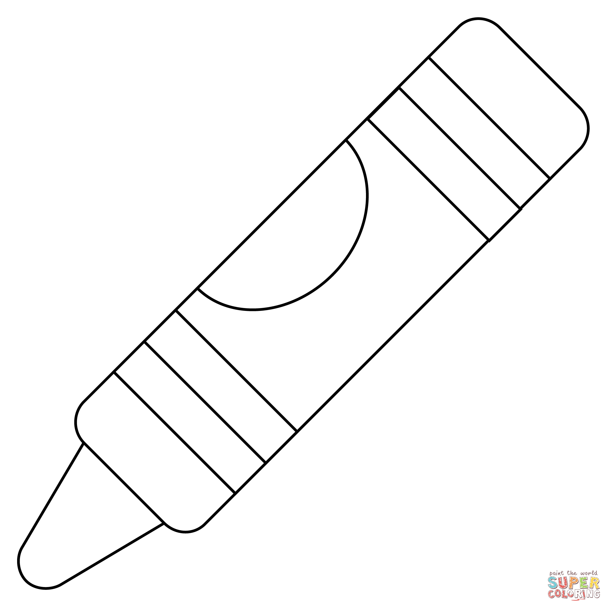 crayon coloring sheet