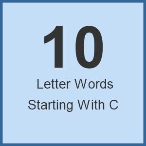 ten letter words starting with c