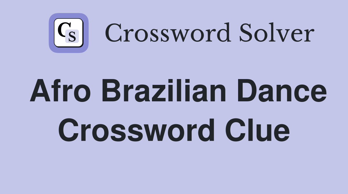 caribbean dance crossword clue