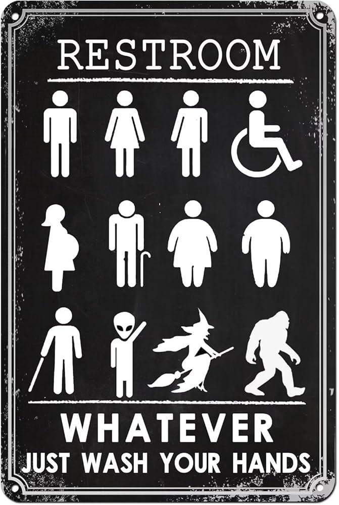 funny restroom signs