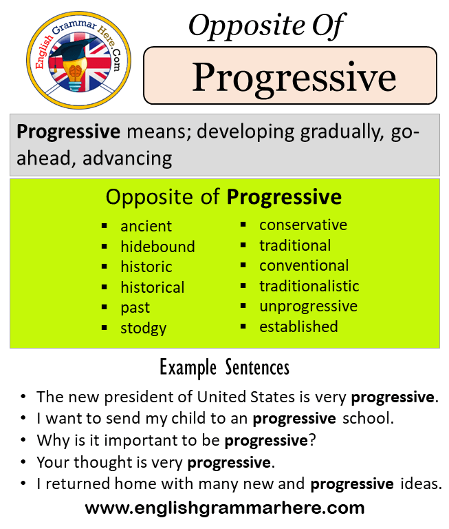 progressive synonym