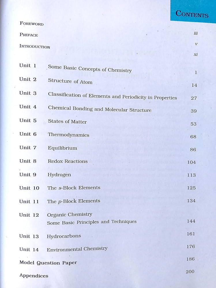 ncert class 11 chemistry index