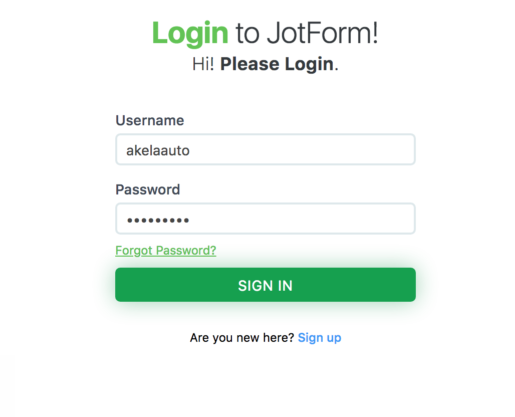 jotform login