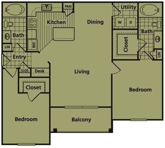 two bedroom apartments for rent near me