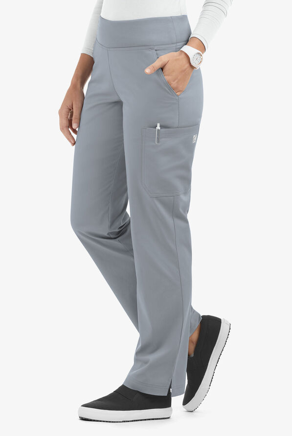 scrub pants with yoga waist