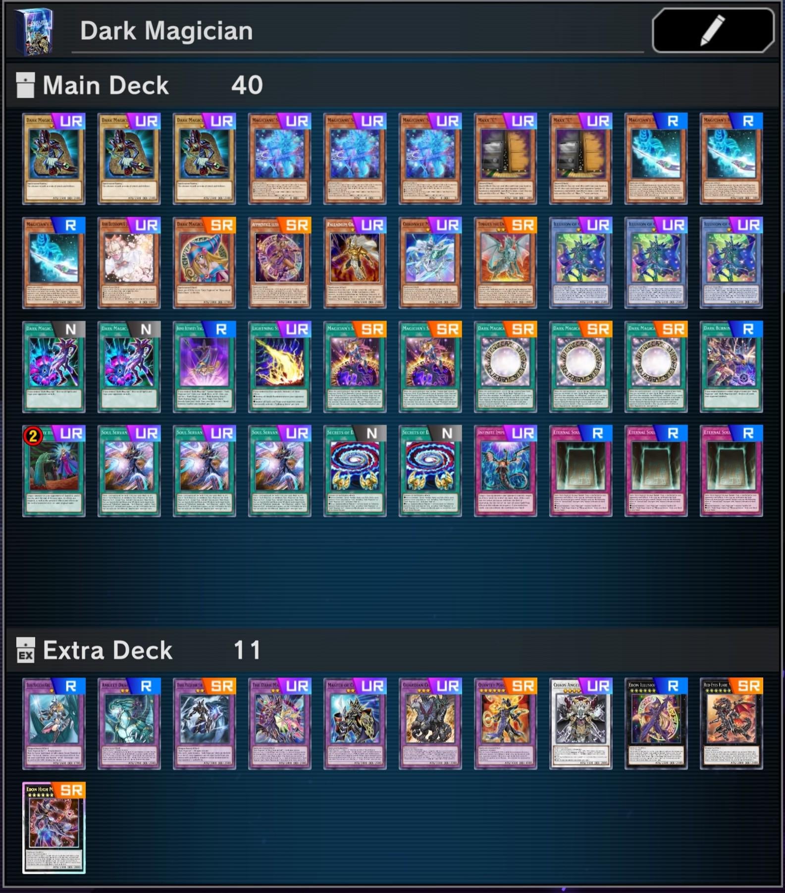 dark magician deck duel links