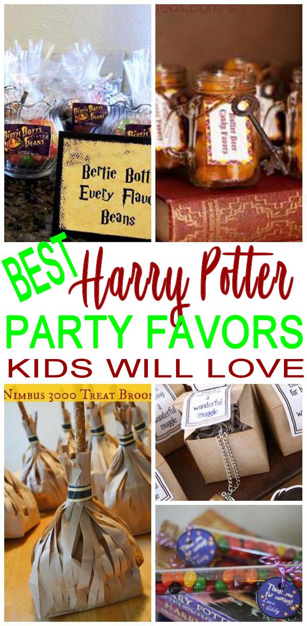 harry potter party favors