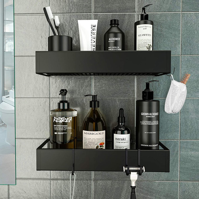 adhesive shower shelf