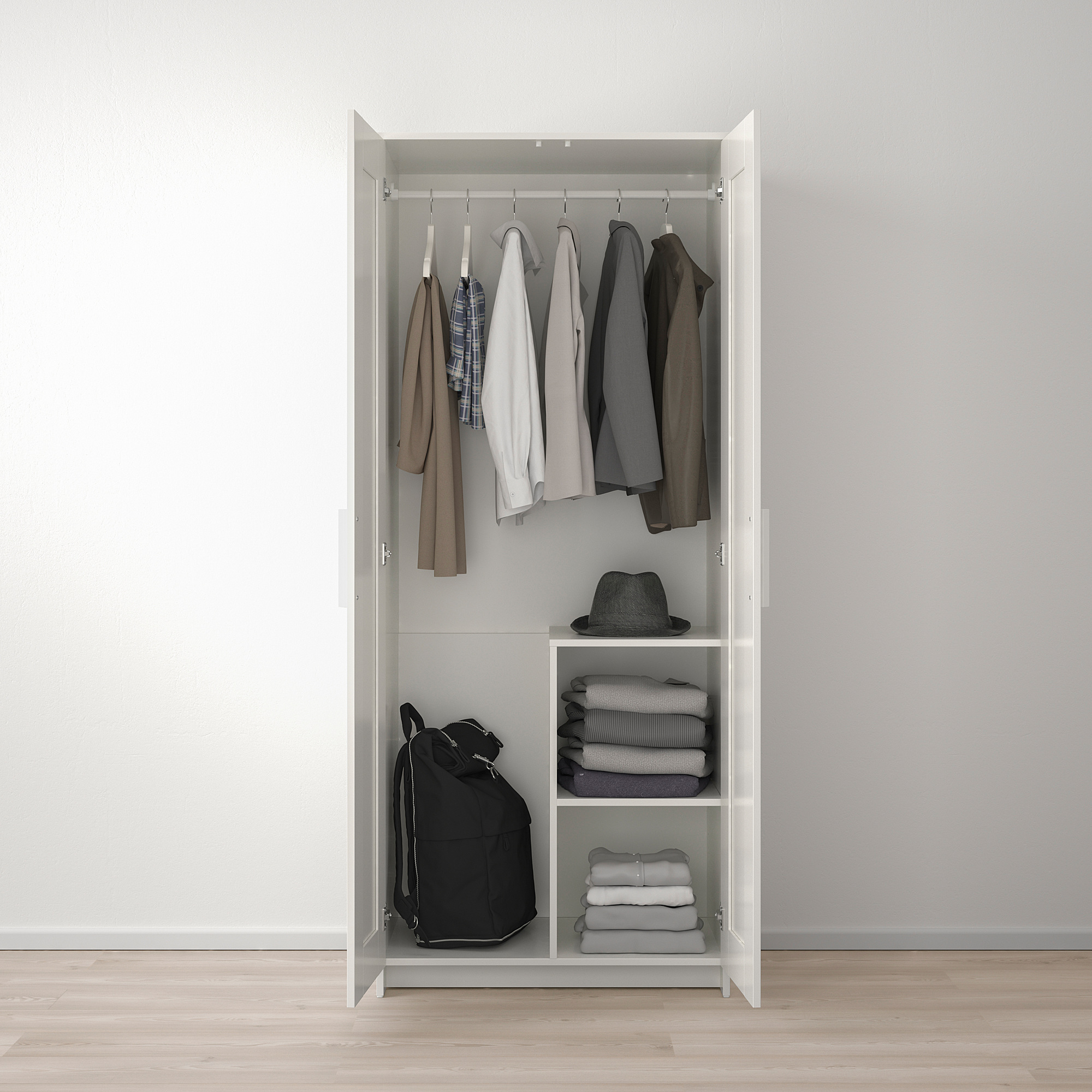 wardrobe with 2 doors brimnes