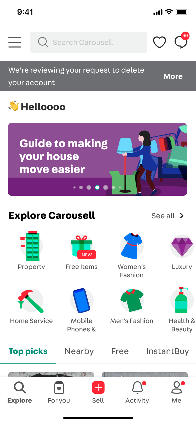 how to delete carousell listing