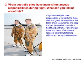 virgin australia interview questions