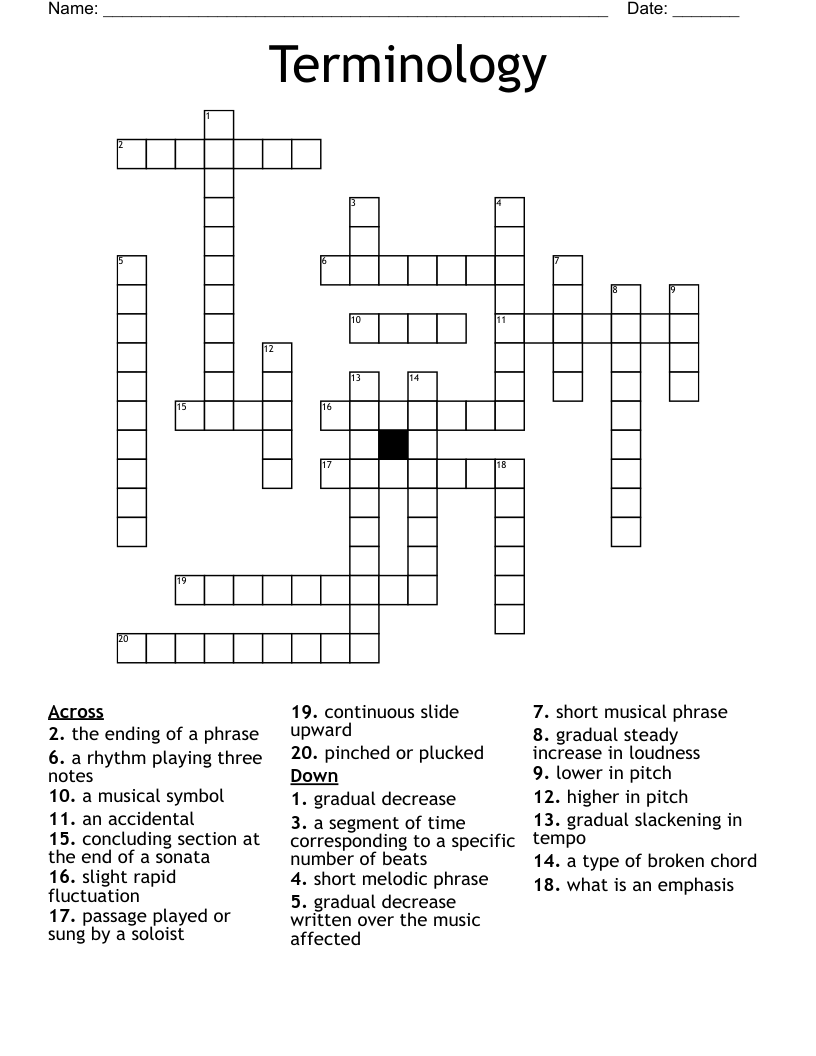 broken chords crossword