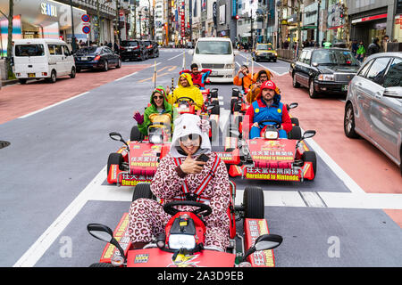 shibuya crossing go karting