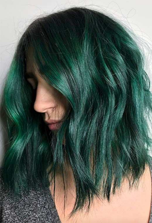 hair color 2020 green