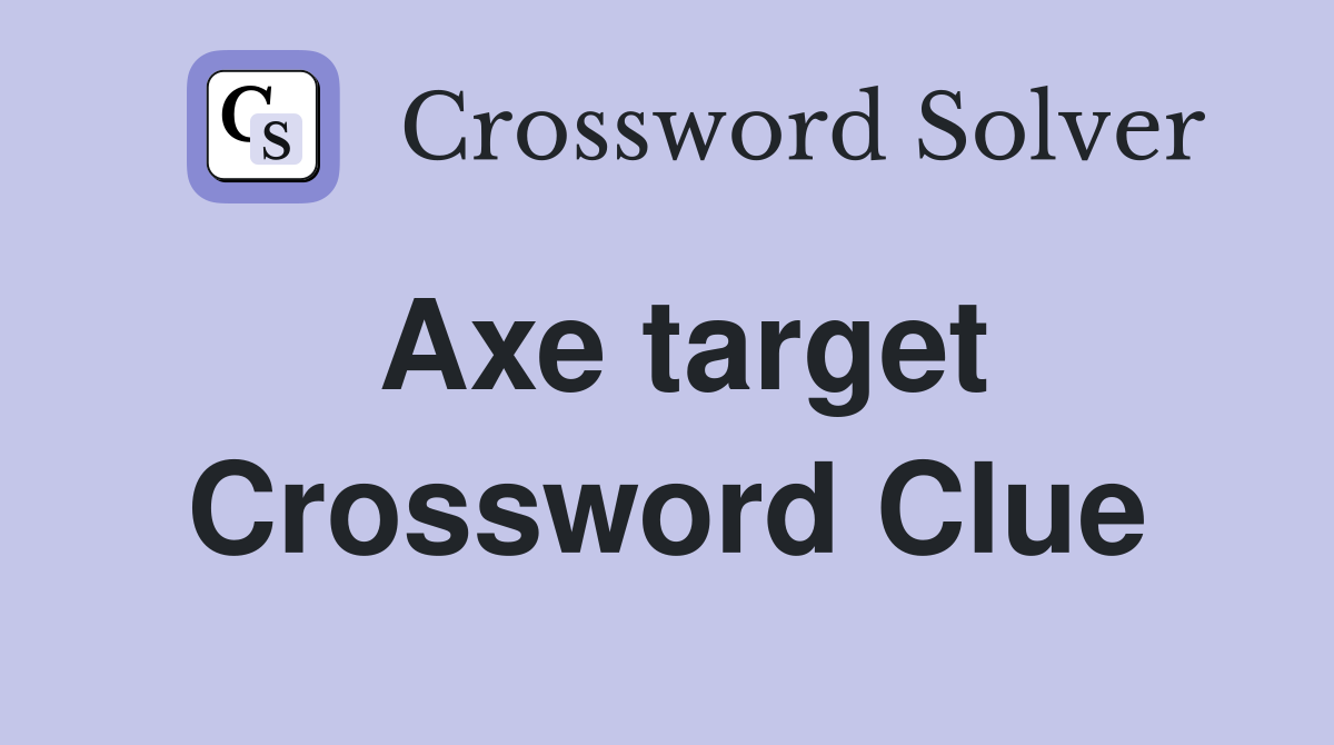 axe target crossword