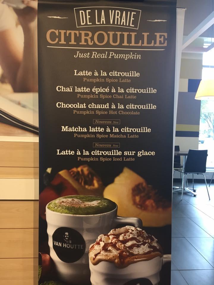 van houtte menu