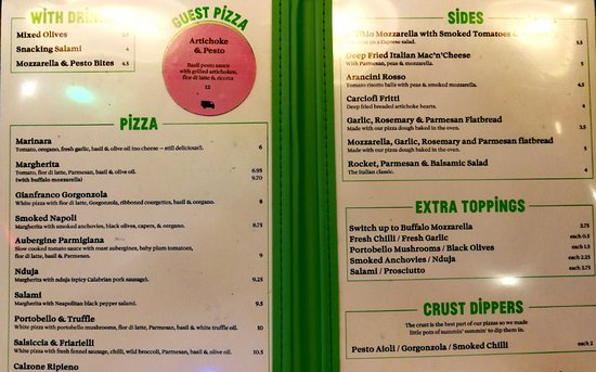 pizza pilgrims victoria menu