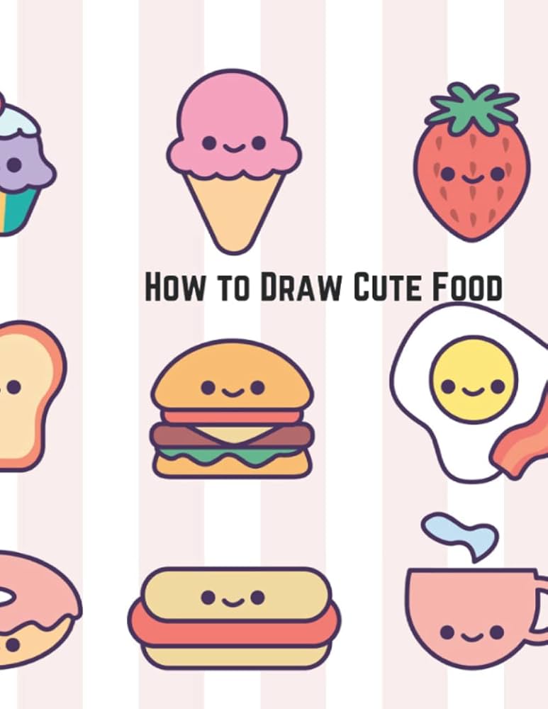 cute food drawings easy