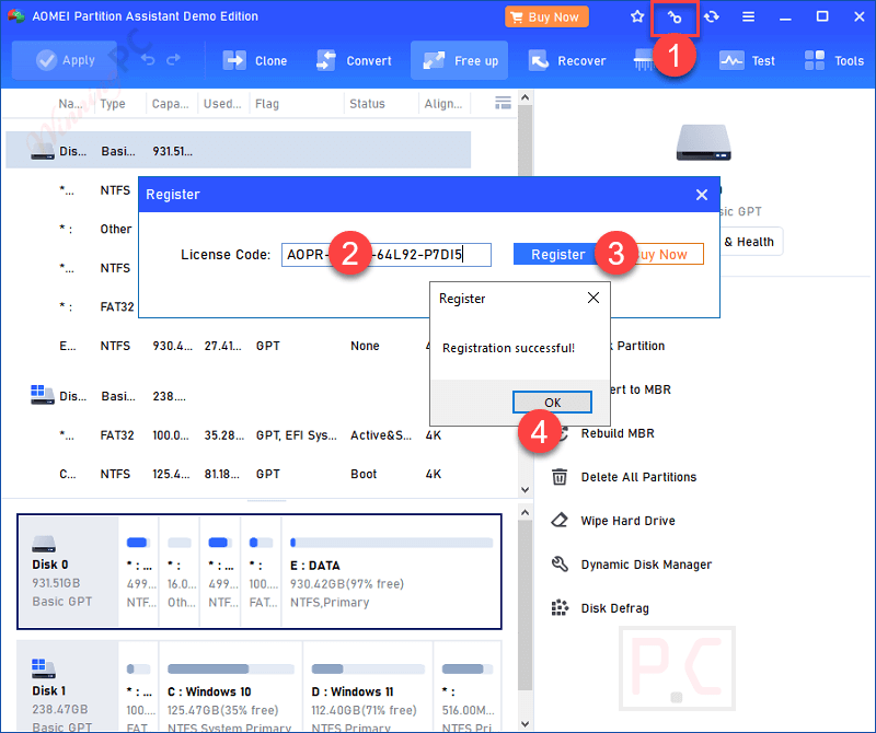 aomei dynamic disk manager pro edition serial key