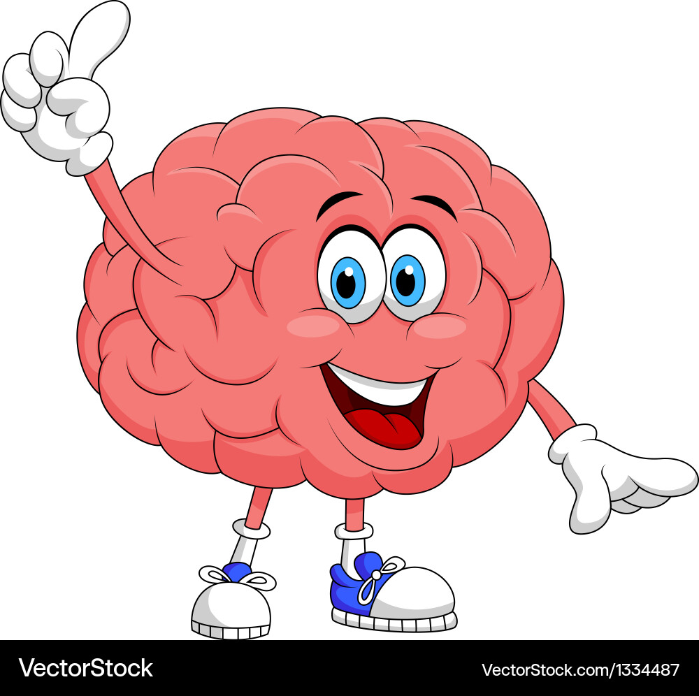 cartoon brain character