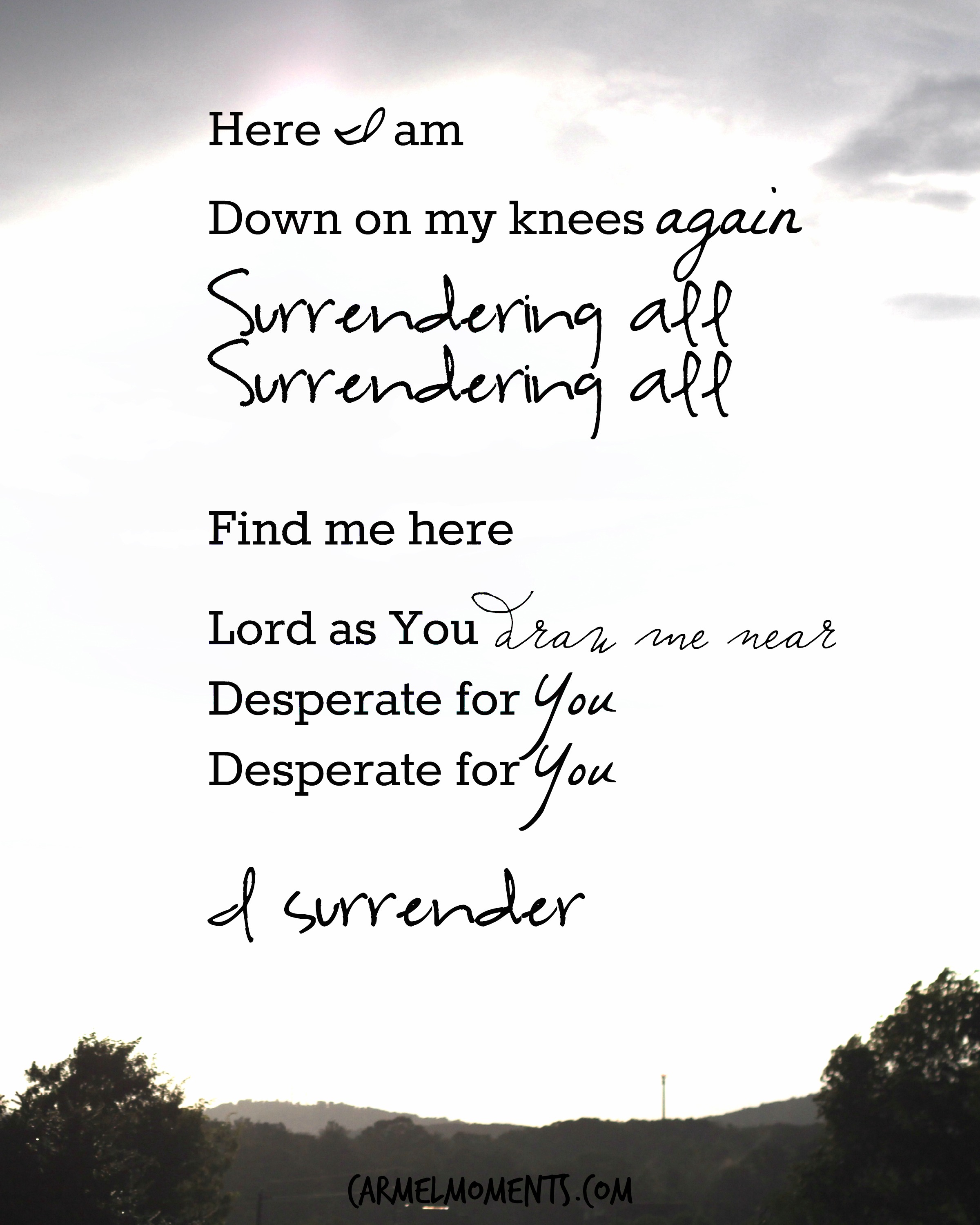 i surrender i surrender lyrics