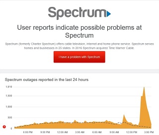 spectrum internet down austin