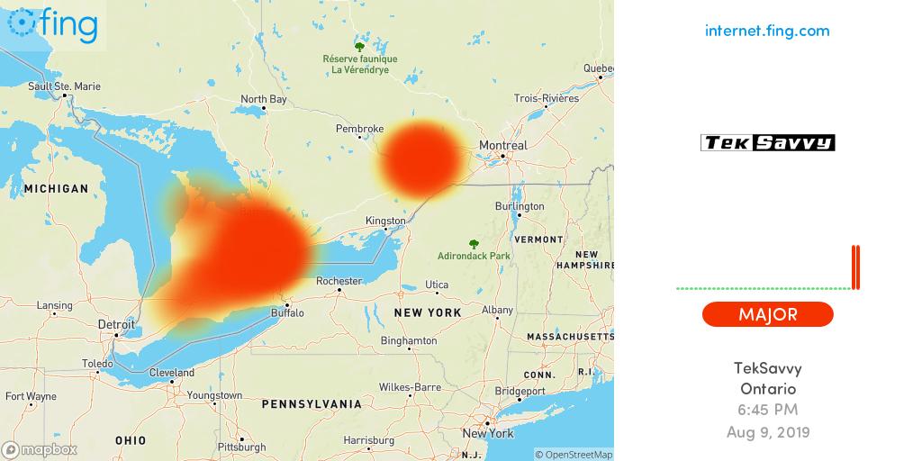 teksavy outage