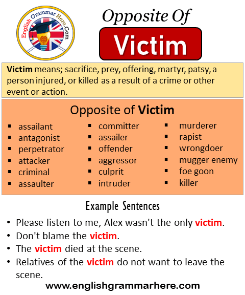 antonyms for victims