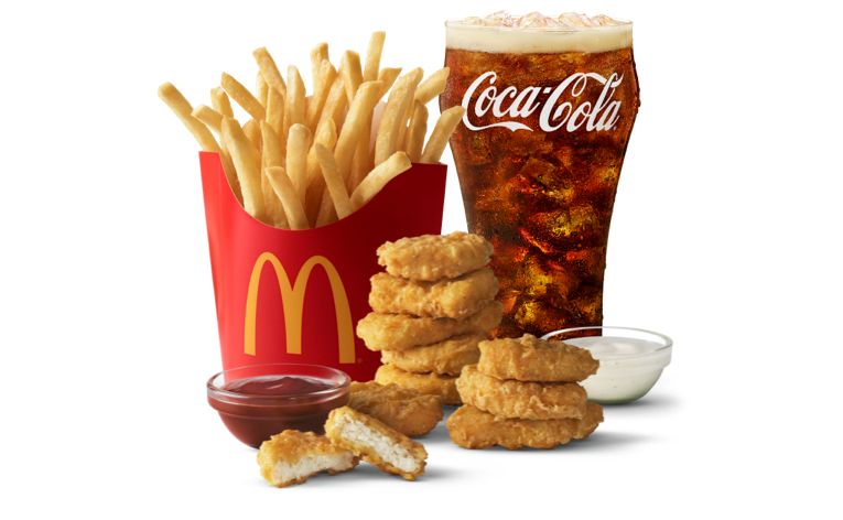 chicken nuggets calories mcdonalds 10