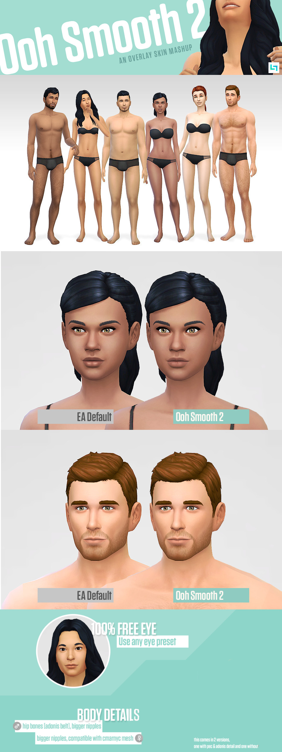 sims 4 smooth skin