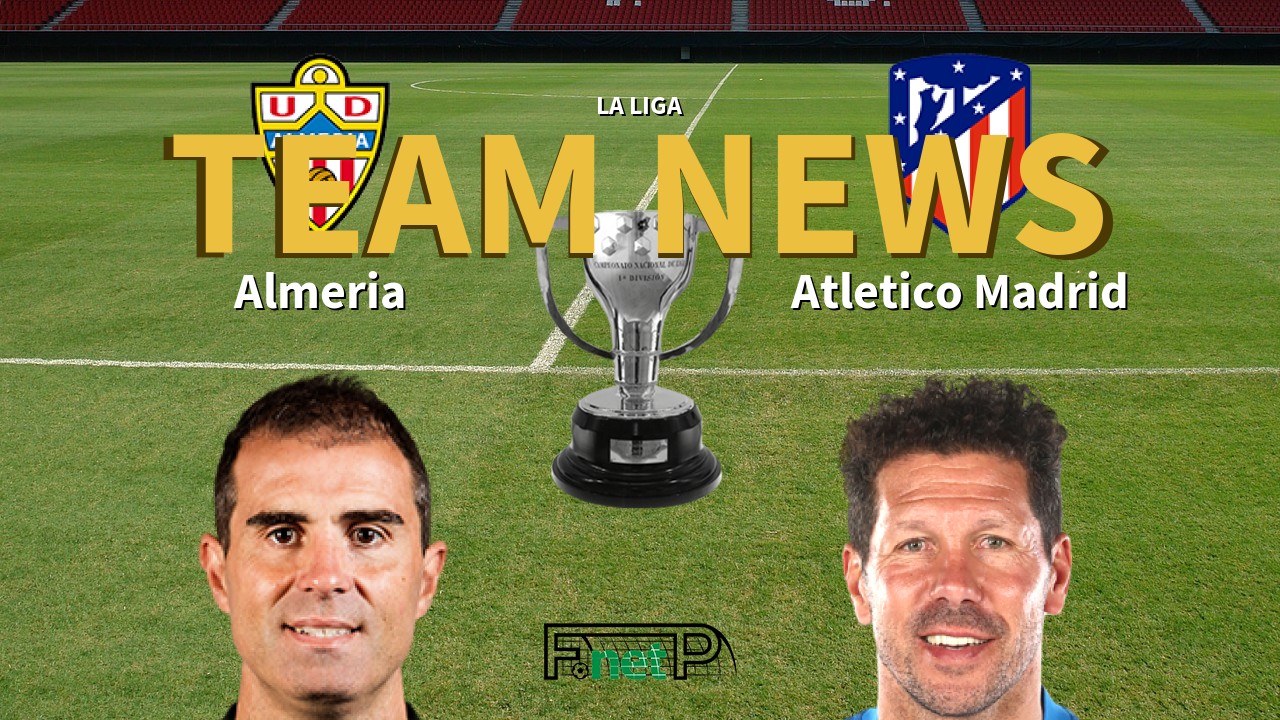 atlético madrid vs ud almería lineups