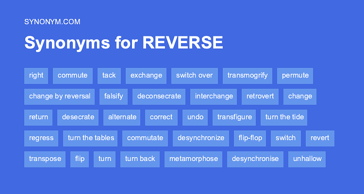 reverse synonym