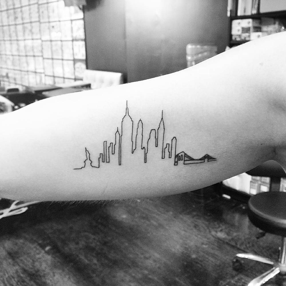 tattoo skyline new york