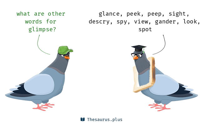 glimpse thesaurus