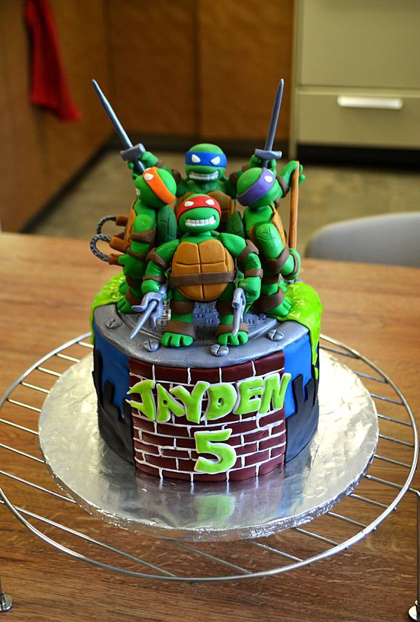 tmnt birthday cake