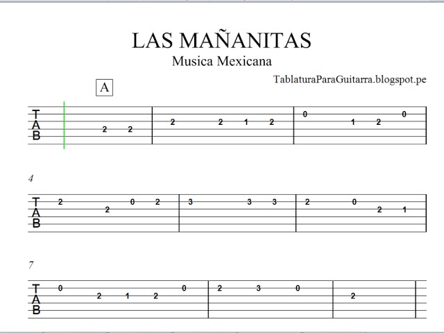 tutorial guitarra mañanitas