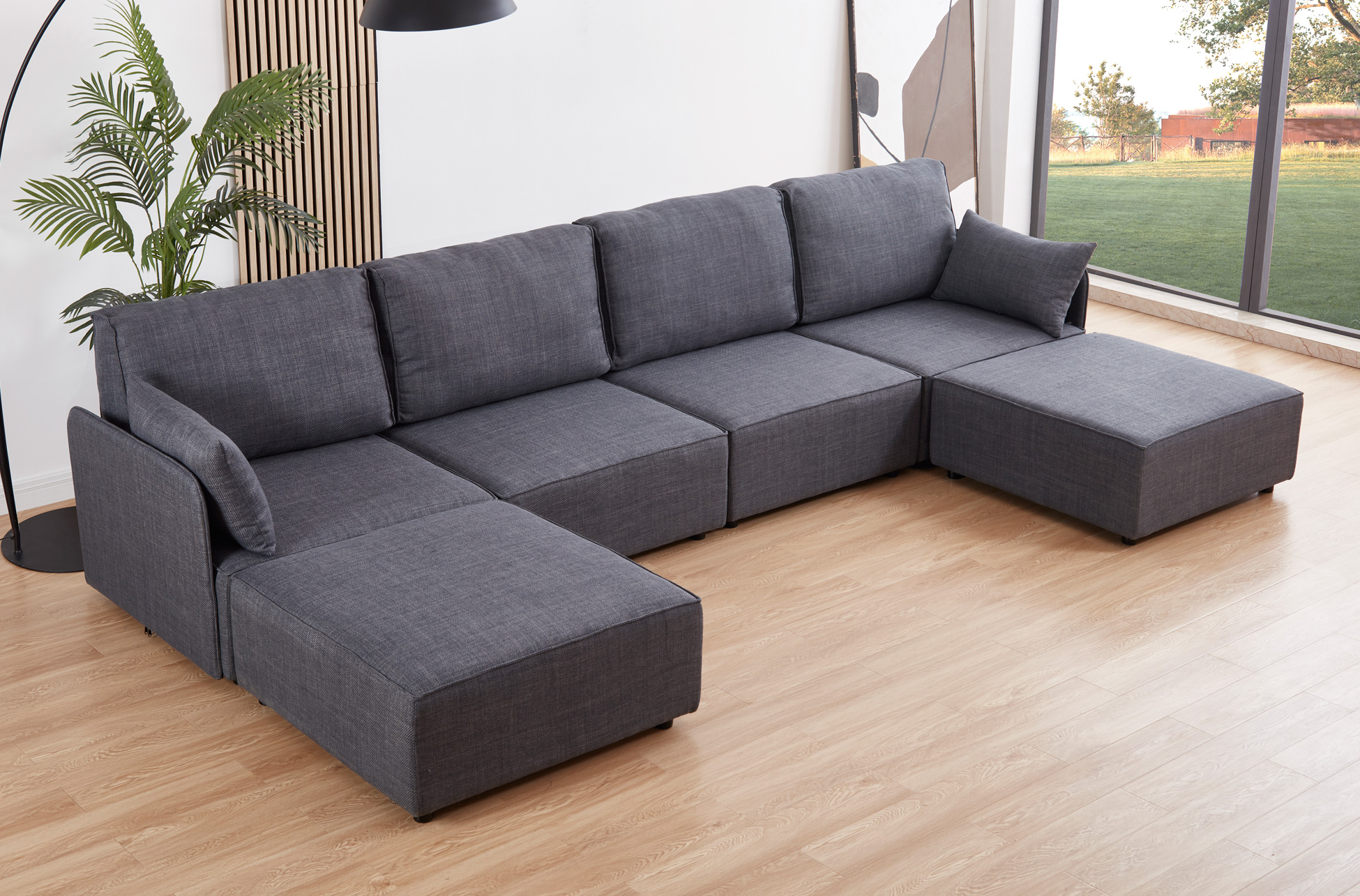 90 x 90 sectional sofa