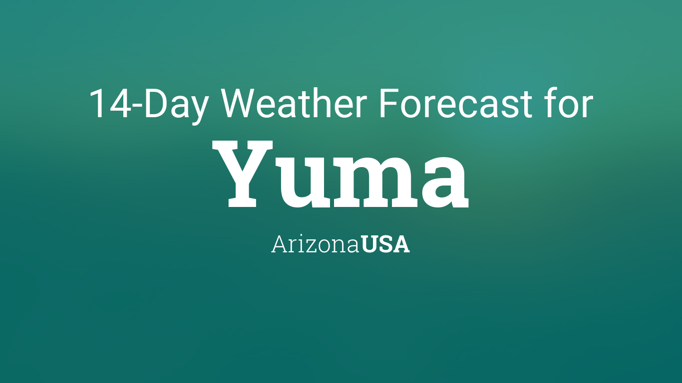 weather at yuma az