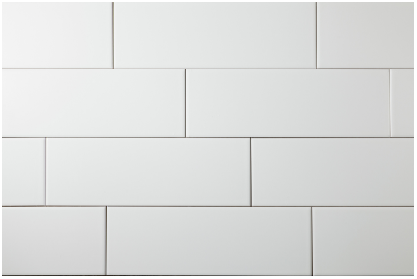 gray grout with white subway tile