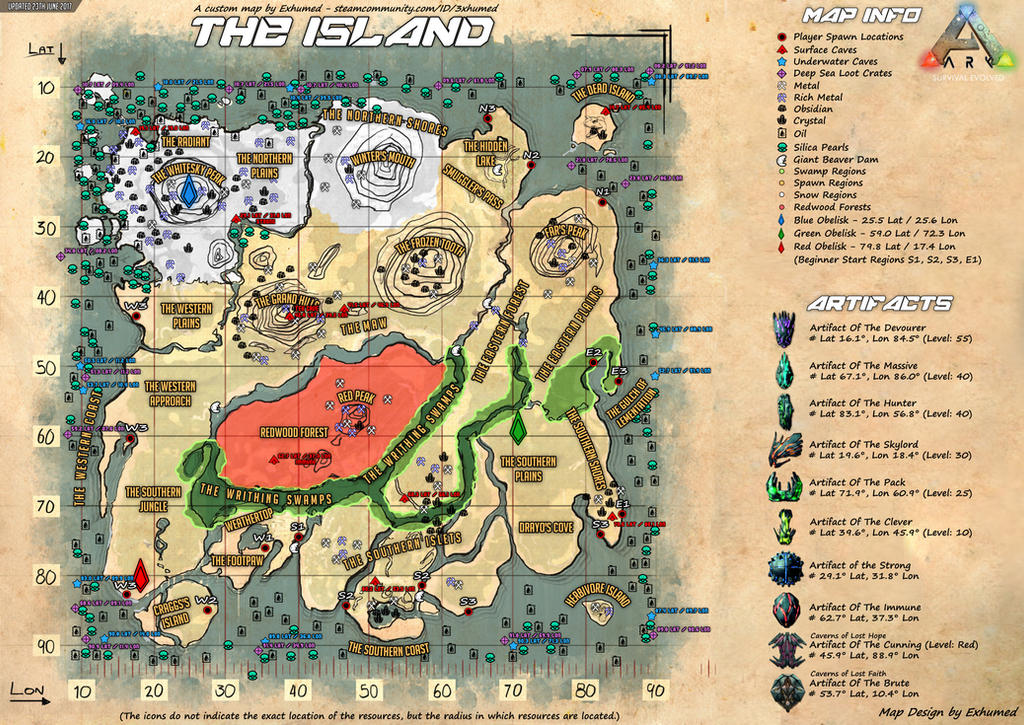 ark asa the island map