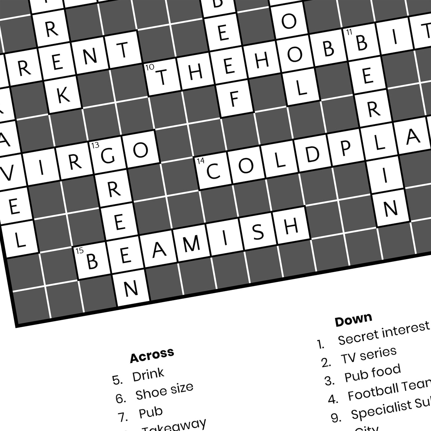 tilted crossword